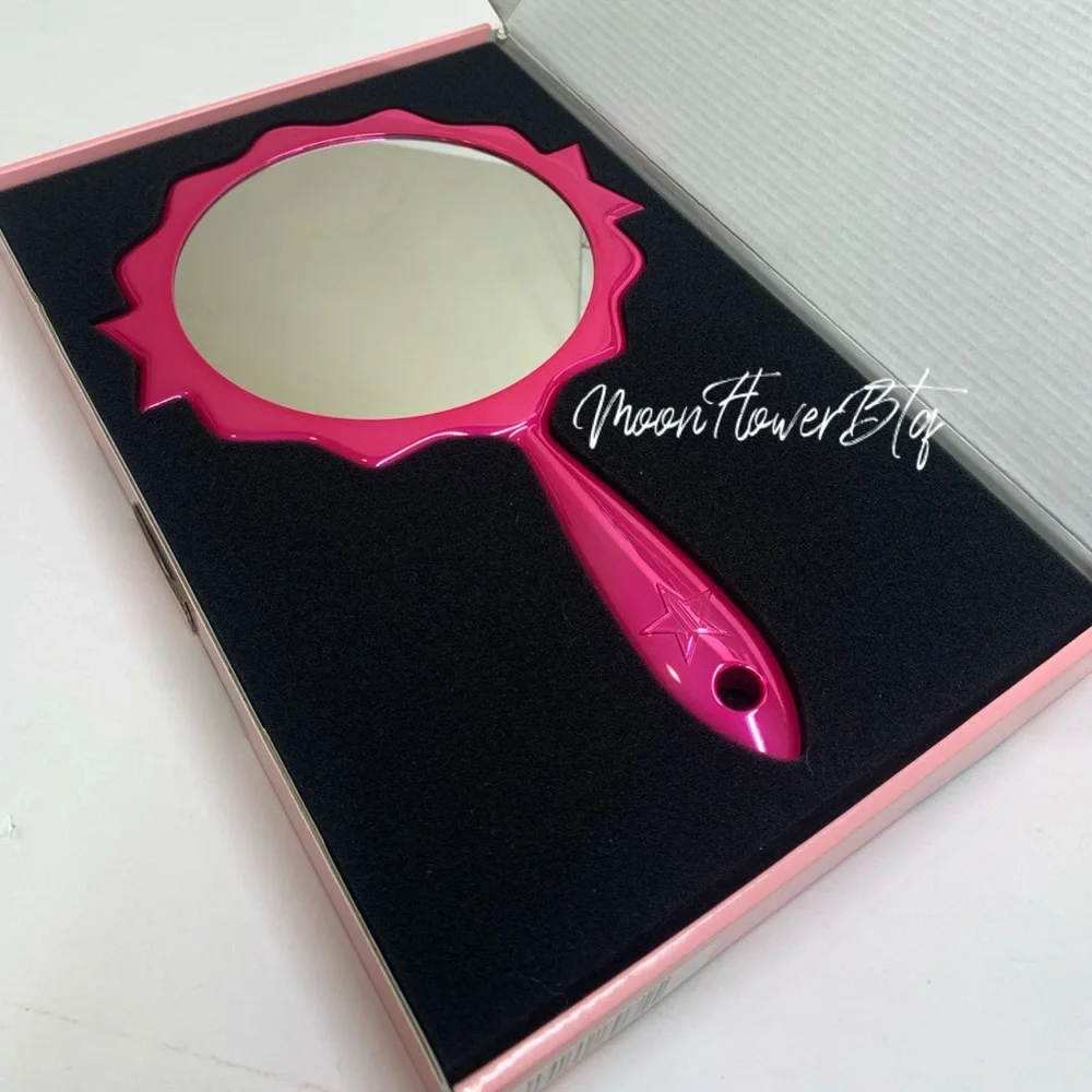 Jeffree Star 2020 Valentine’s Hot Pink Chrome Approved Hand Mirror